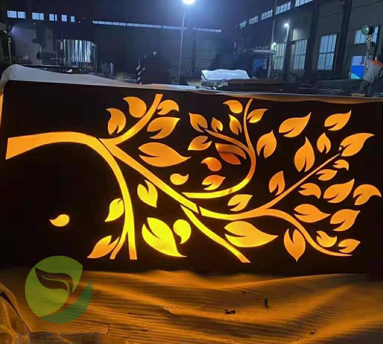 肇东耐候钢板灯箱