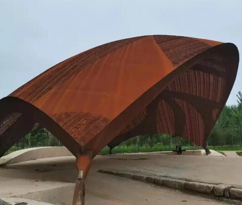 肇东耐候钢幕墙案例